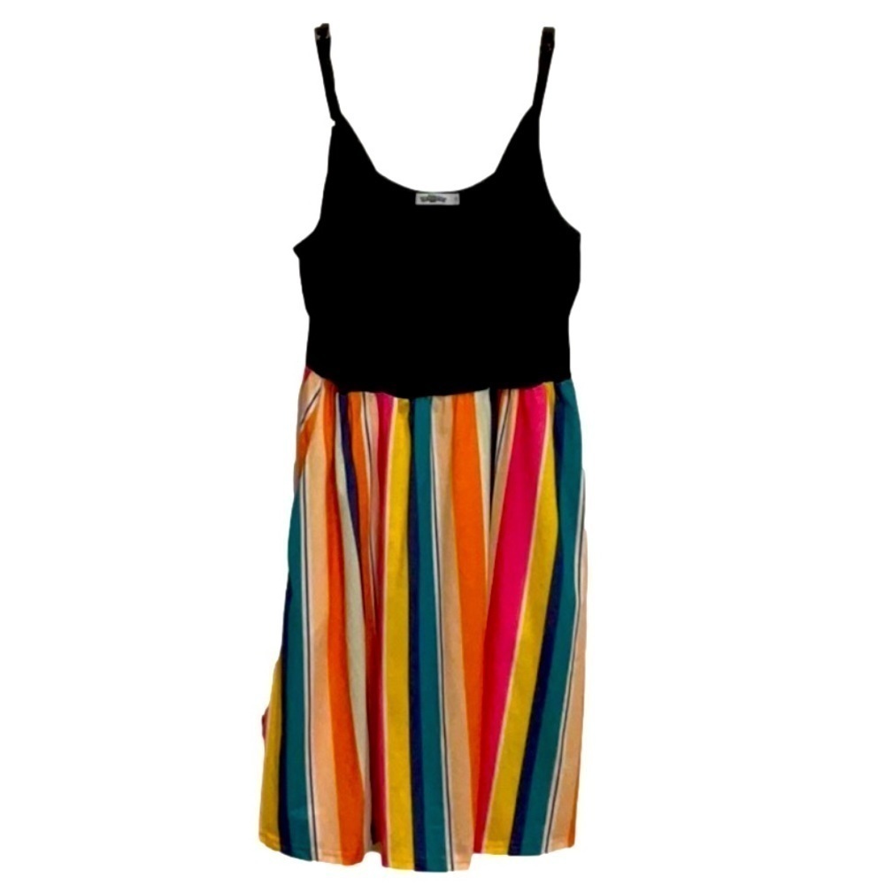 STYLEWORD V-Neck Spaghetti Strap Swing Sundress - Picture 2 of 8